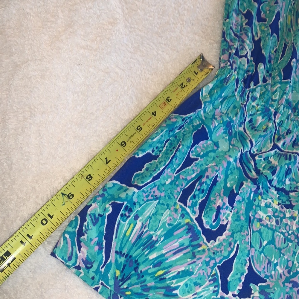 Lilly Pulitzer Lana Romper XXS Tortuga Time EUC Off Shoulder - Picture 10 of 14